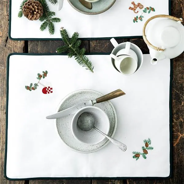 Langkilde & Søn - Weihnachts-Tischset mit Herz - 38 x 50 cm.