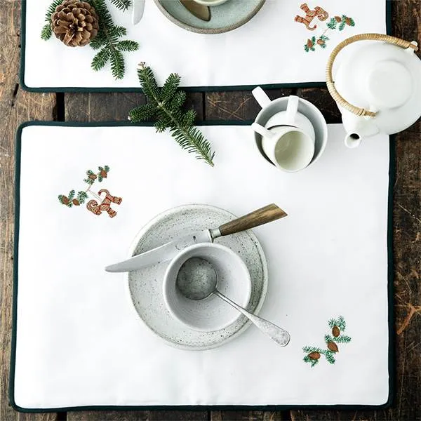 Langkilde & Søn - Weihnachts-Tischset mit Julbock - 38 x 50 cm.