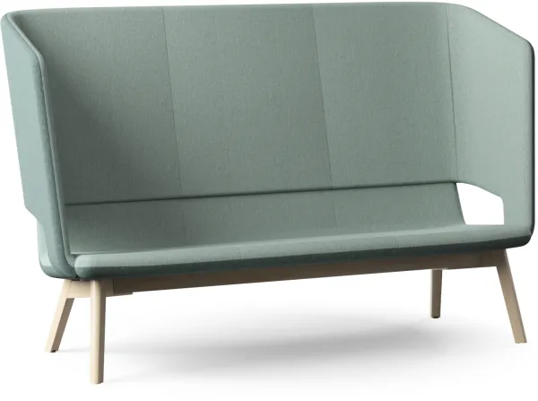 Twist & Sit Soft - 3-Sitzer hohe Lounge-Sofa mit Beinen