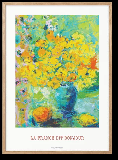 Peléton La France Dice Bonjour 50x70 Poster