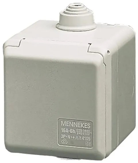 Mennekes CEE Aufputz-Steckdose 3-polig 16A 230V IP44 6H 4102